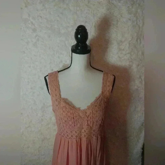 Entro Sz Large Faiirycore Eyelet Lace Top Ruffle Bottom Dress - Picture 5 of 8
